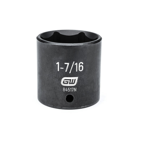Gearwrench 84517N 1/2" Drive 6 Point Standard Impact SAE Socket 1-7/16"