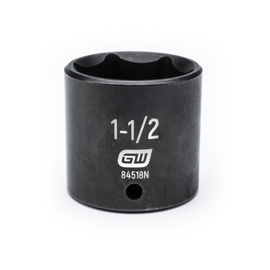 Gearwrench 84518N 1/2" Drive 6 Point Standard Impact SAE Socket 1-1/2"