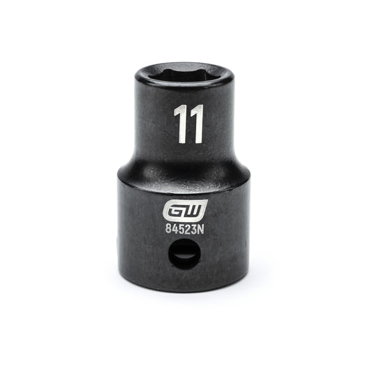 Gearwrench 84523N 1/2" Drive 6 Point Standard Impact Metric Socket 11mm