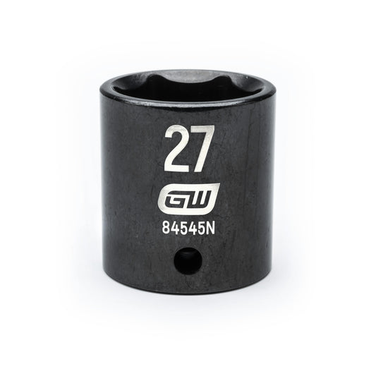 Gearwrench 84545N 1/2" Drive 6 Point Standard Impact Metric Socket 27mm