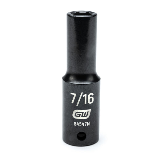 Gearwrench 84547N 1/2" Drive 6 Point Deep Impact SAE Socket 7/16"