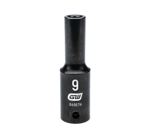 Gearwrench 84567N 1/2" Drive 6 Point Deep Impact Metric Socket 9mm