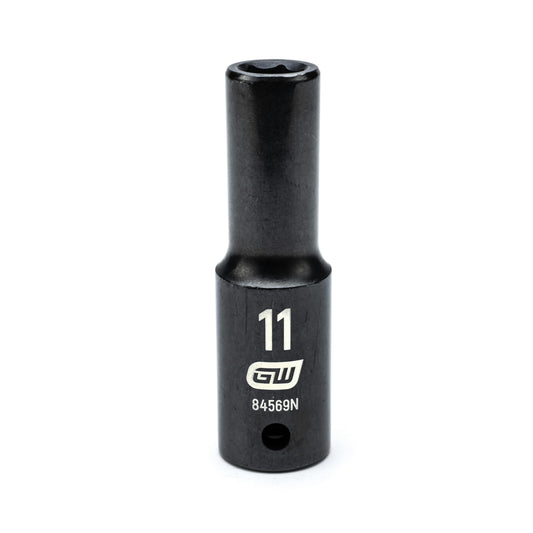 Gearwrench 84569N 1/2" Drive 6 Point Deep Impact Metric Socket 11mm