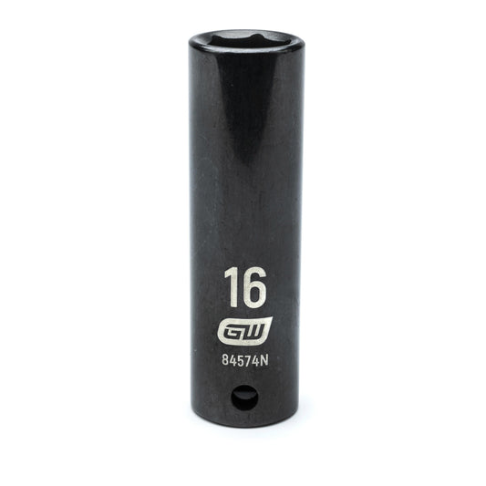 Gearwrench 84574N 1/2" Drive 6 Point Deep Impact Metric Socket 16mm