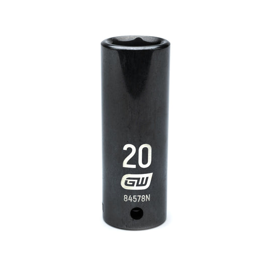 Gearwrench 84578N 1/2" Drive 6 Point Deep Impact Metric Socket 20mm