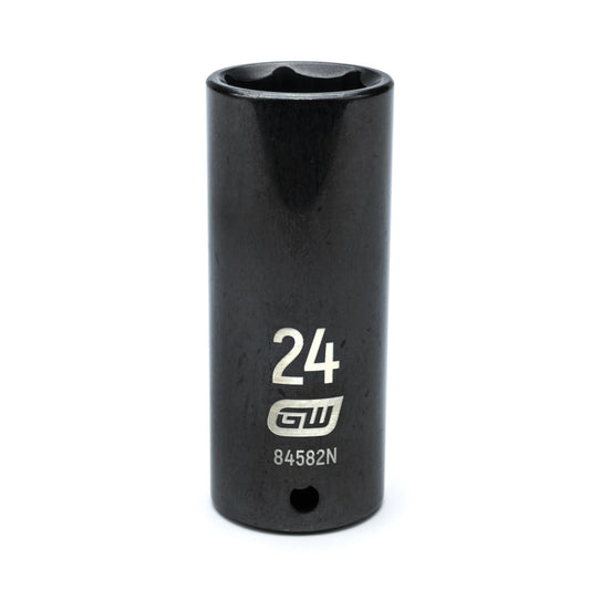 Gearwrench 84582N 1/2" Drive 6 Point Deep Impact Metric Socket 24mm