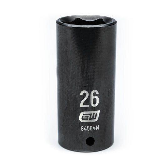 Gearwrench 84584N 1/2" Drive 6 Point Deep Impact Metric Socket 26mm