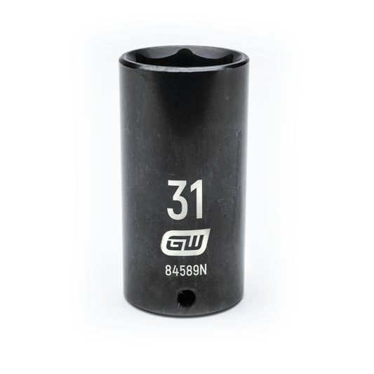 Gearwrench 84589N 1/2" Drive 6 Point Deep Impact Metric Socket 31mm