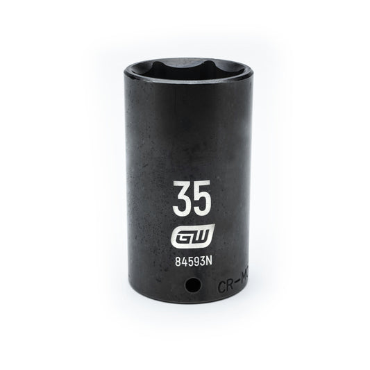 Gearwrench 84593N 1/2" Drive 6 Point Deep Impact Metric Socket 35mm
