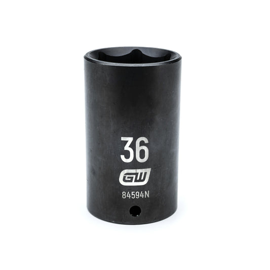 Gearwrench 84594N 1/2" Drive 6 Point Deep Impact Metric Socket 36mm