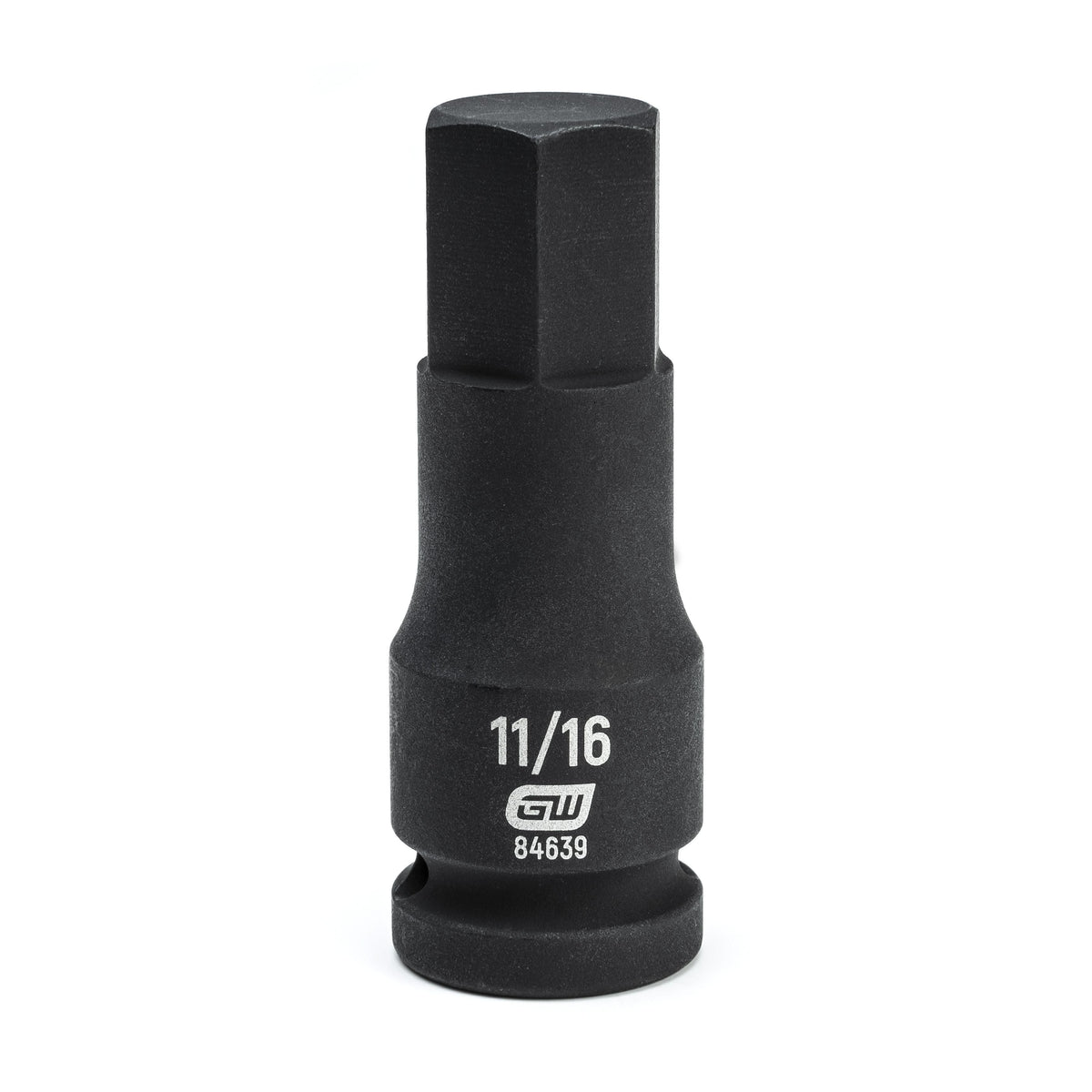 Gearwrench 84639 1/2" Drive Hex Bit Impact SAE Socket 11/16"
