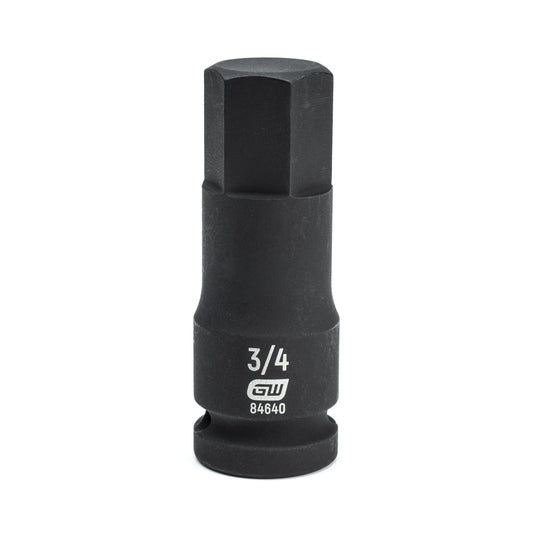 Gearwrench 84640 1/2" Drive Hex Bit Impact SAE Socket 3/4"