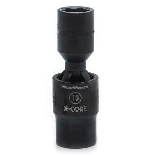 Gearwrench 84723 1/2" Drive 6 Point Standard X-Core™ Pinless Impact Universal Metric Socket 13mm