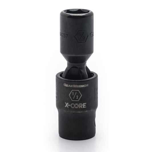 Gearwrench 84737 1/2" Drive 6 Point Standard X-Core™ Pinless Impact Universal SAE Socket 1/2"