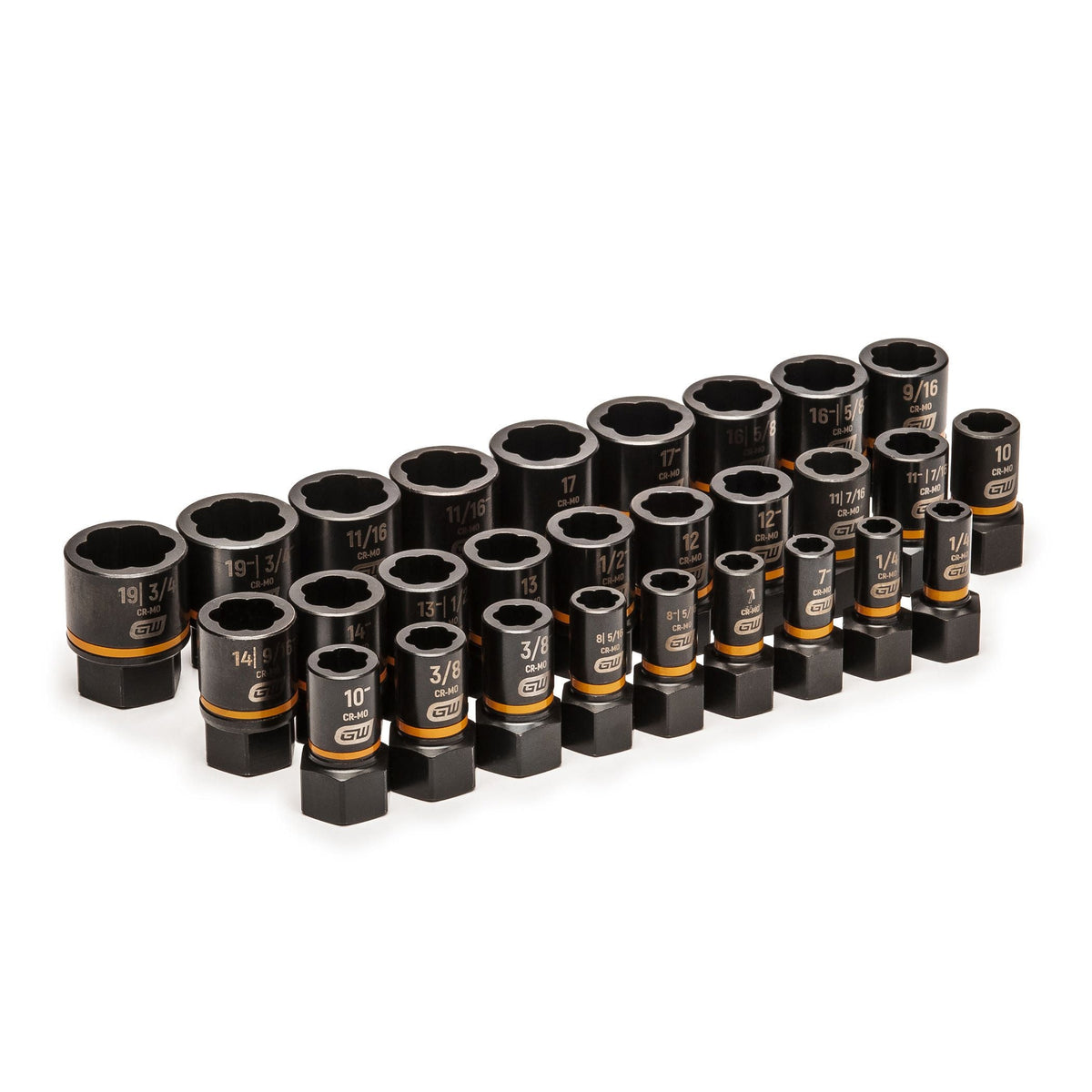 Gearwrench 84784 28 Piece 1/4" & 3/8" Drive Bolt Biter™ Impact Extraction Socket Set