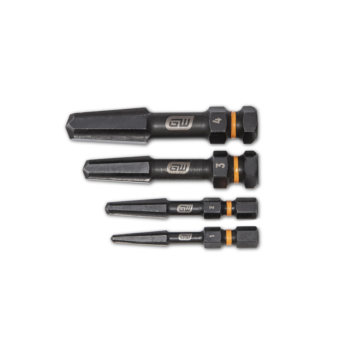 Gearwrench 84787 4 Piece Bolt Biter™ Screw Extractor Set