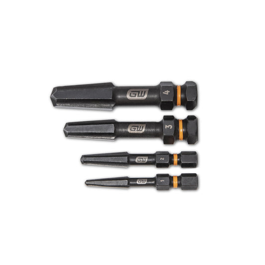 Gearwrench 84787 4 Piece Bolt Biter™ Screw Extractor Set