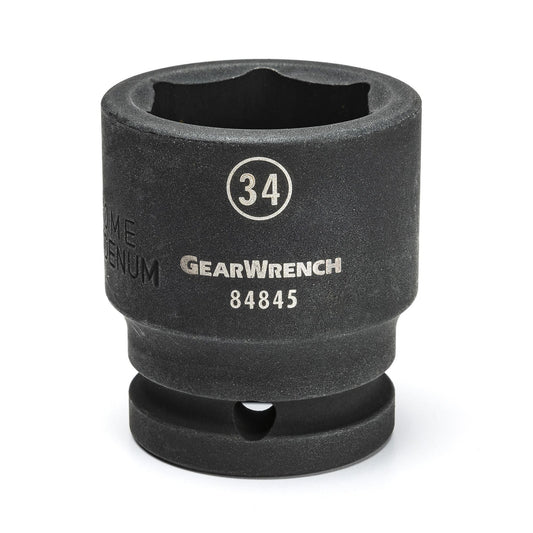 Gearwrench 84856 3/4" Drive 6 Point Standard Impact Metric Socket 45mm