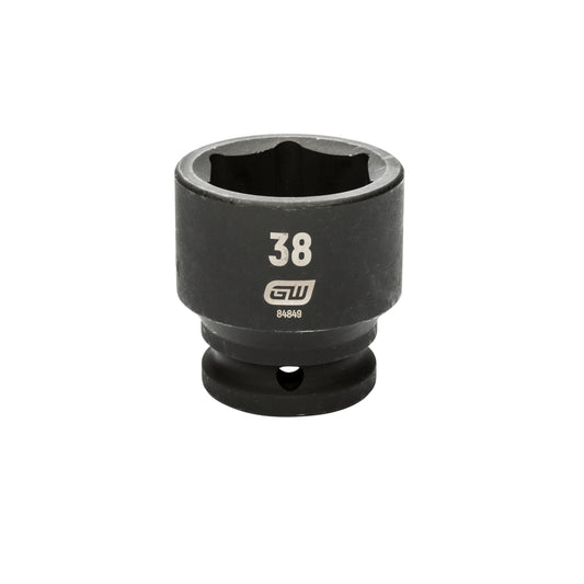 Gearwrench 84849 3/4" Drive 6 Point Standard Impact Metric Socket 38mm