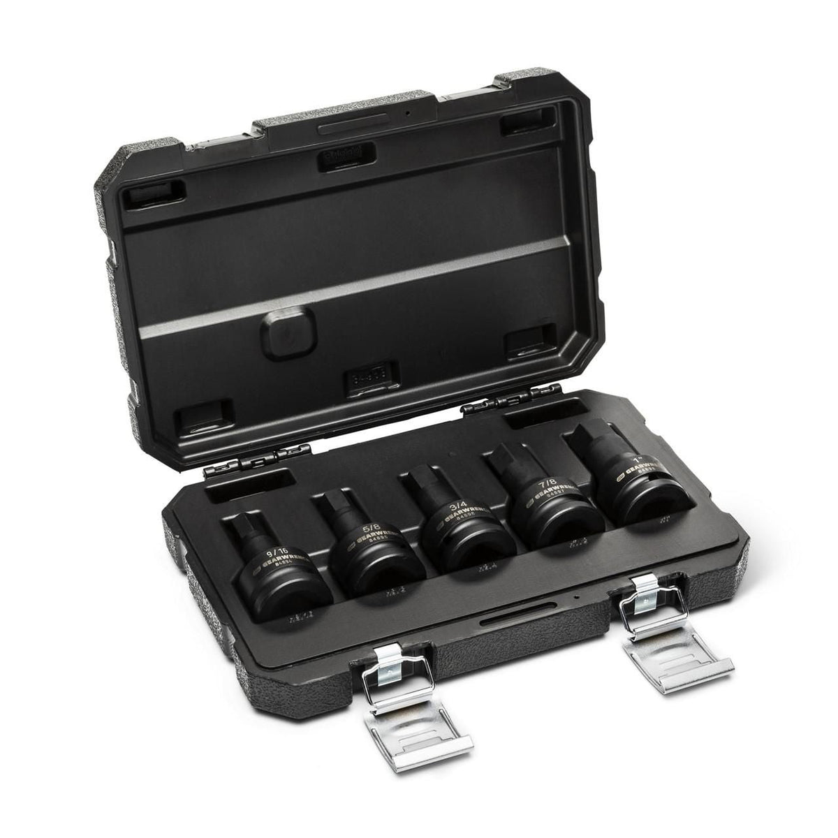 Gearwrench 84899 5 Piece 3/4" Drive SAE Impact Hex Bit Socket Set with Blow Mold Case