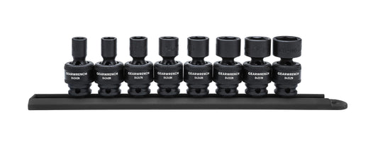 Gearwrench 84917N 8 Piece 3/8" Drive 6 Point Standard Universal Impact SAE Socket Set