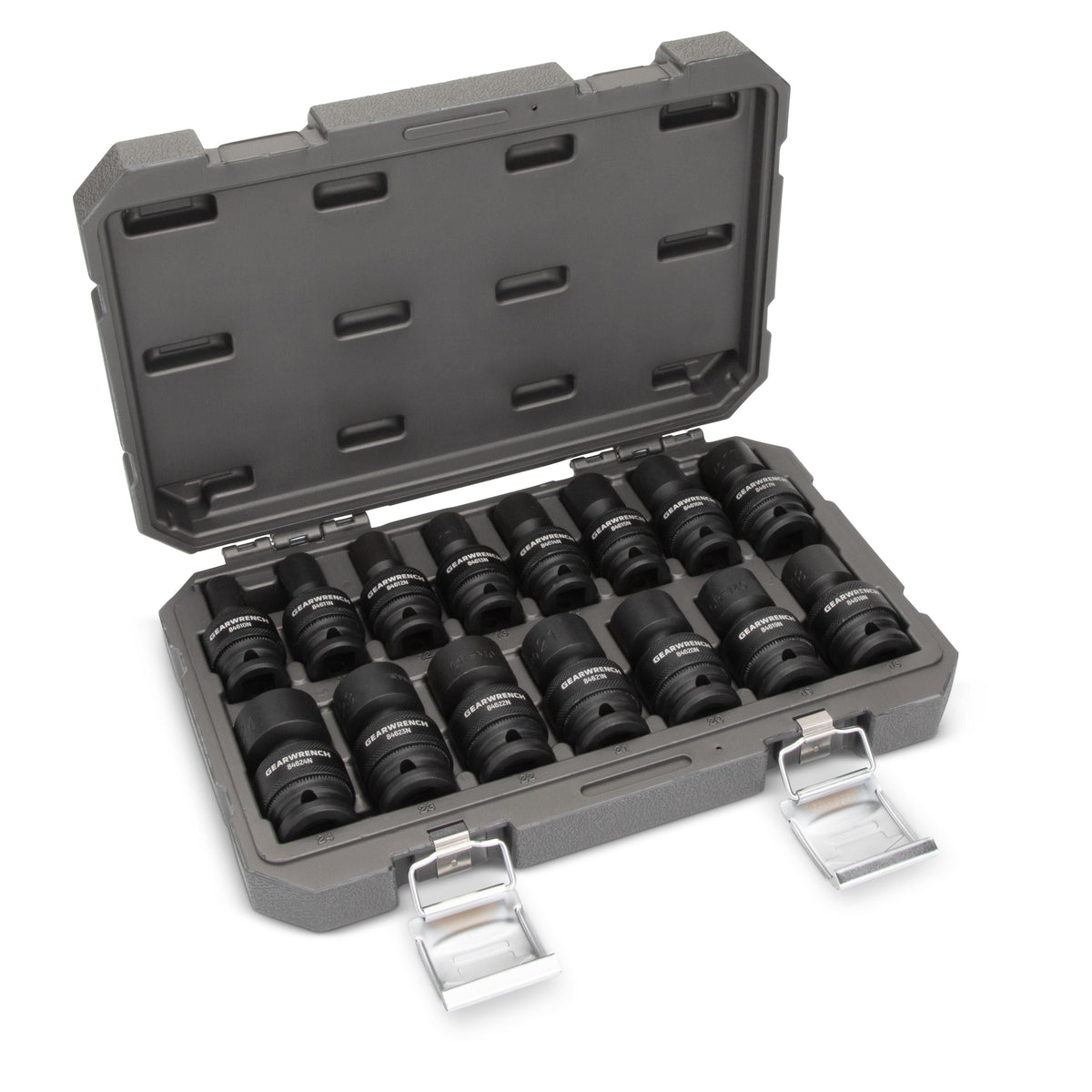 Gearwrench 84939N 15 Piece 1/2" Drive 6 Point Standard Universal Impact Metric Socket Set