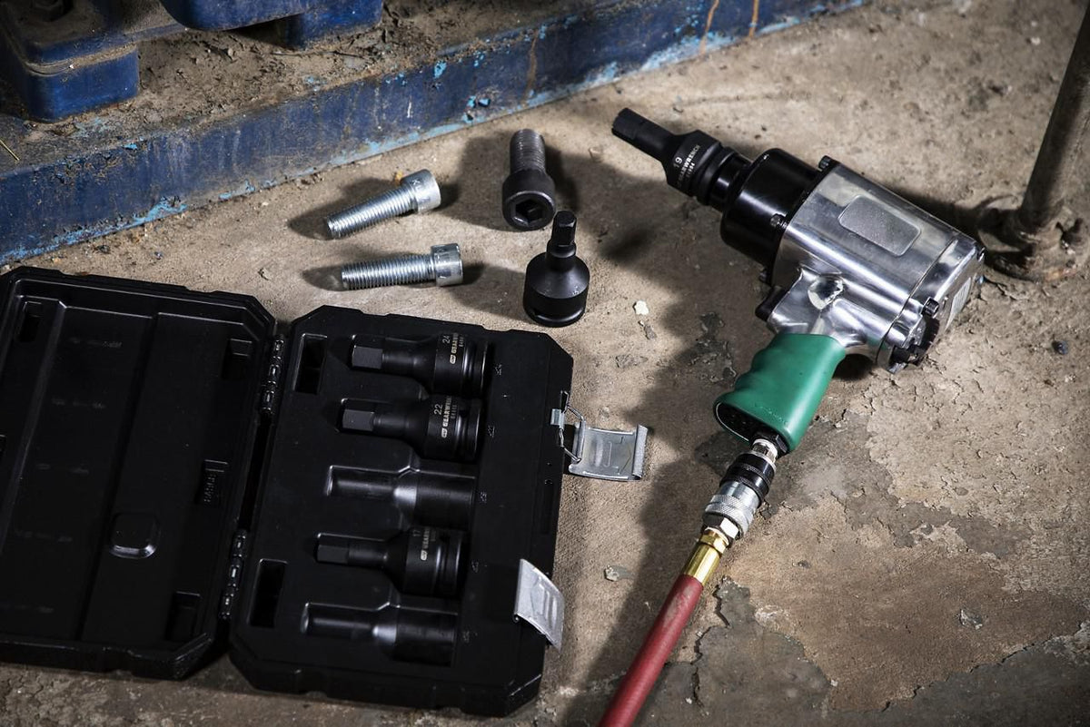 Gearwrench 84968-06 5 Piece 3/4" Drive Metric Impact Hex Bit Socket Set with Blow Mold Case