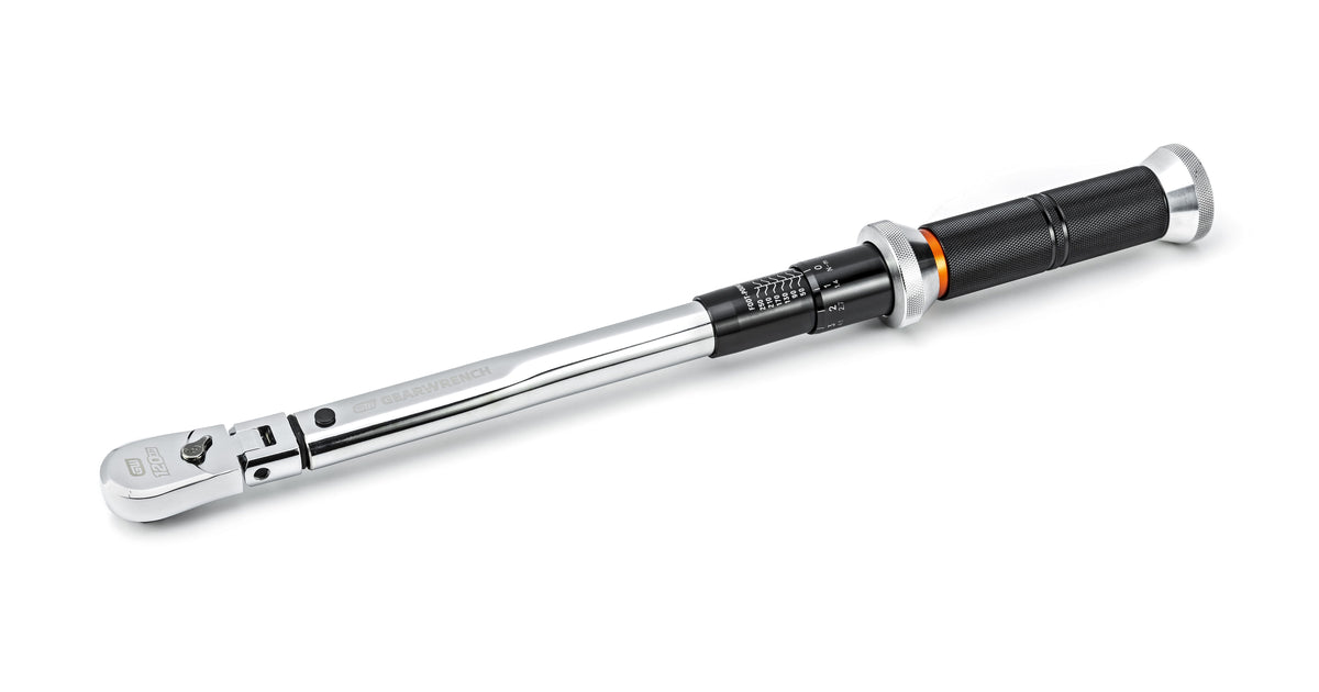 Gearwrench 85188 3/8" Drive 120XP™ Flex Head Micrometer Torque Wrench 5-75 ft/lbs.