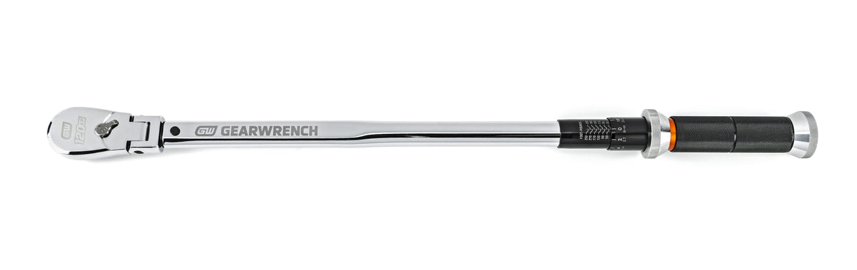 Gearwrench 85188 3/8" Drive 120XP™ Flex Head Micrometer Torque Wrench 5-75 ft/lbs.