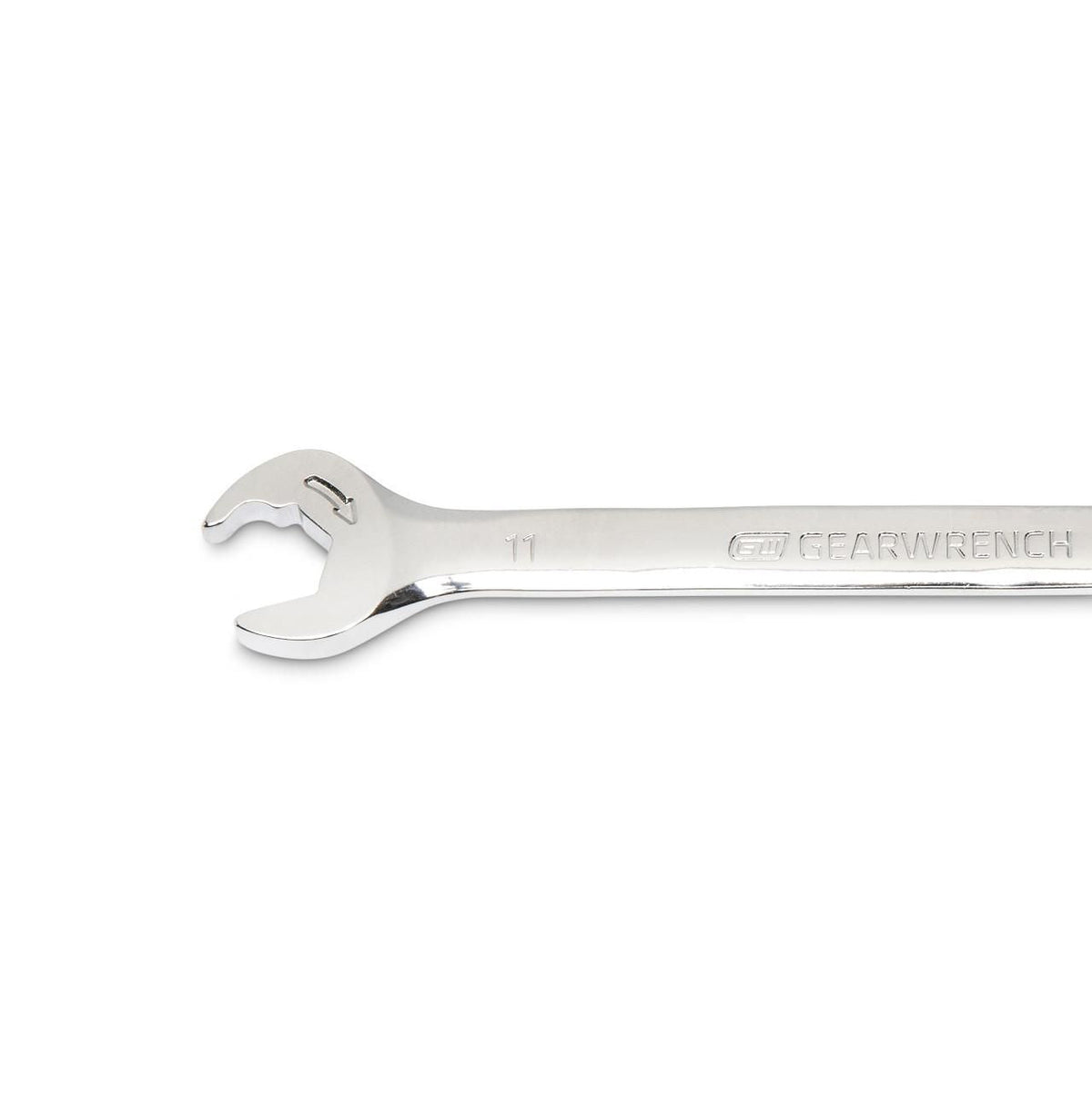 Gearwrench 85511 11mm 72-Tooth 12 Point Open End Ratcheting Combination Wrench