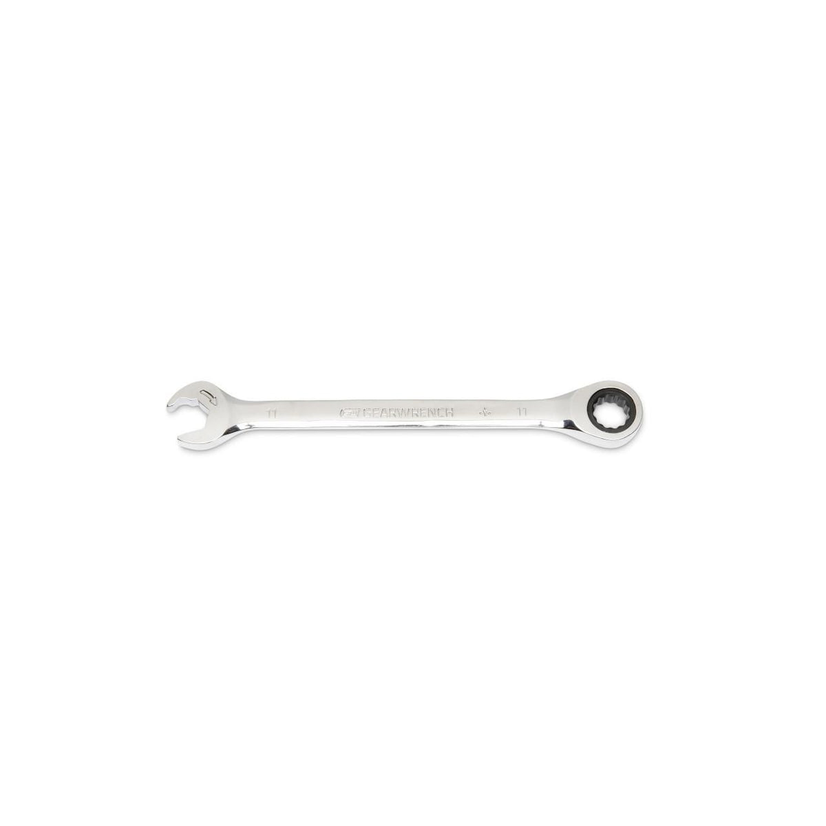Gearwrench 85511 11mm 72-Tooth 12 Point Open End Ratcheting Combination Wrench