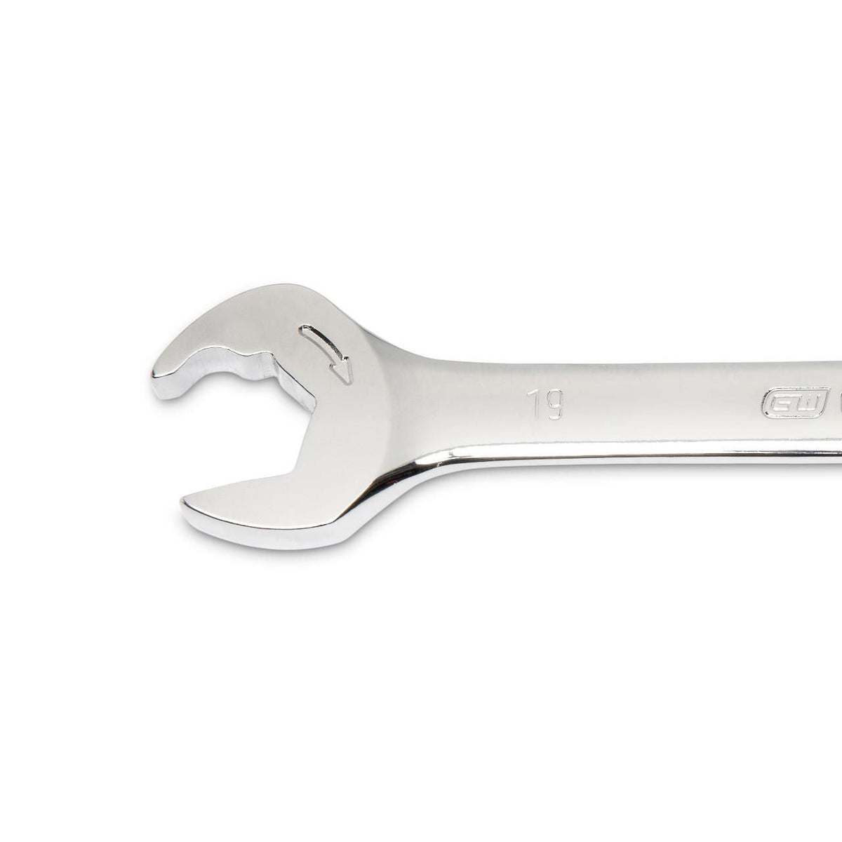 Gearwrench 85519 19mm 72-Tooth 12 Point Open End Ratcheting Combination Wrench