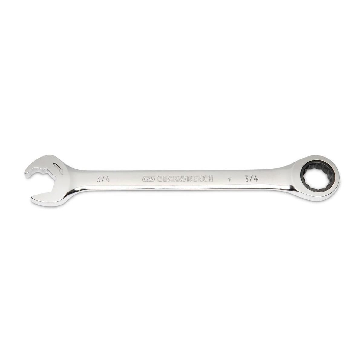 Gearwrench 85515 15mm 72-Tooth 12 Point Open End Ratcheting Combination Wrench
