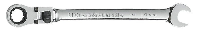Gearwrench 85698 12 Piece 72-Tooth 12 Point XL Locking Flex Head Ratcheting Combination Metric Wrench Set