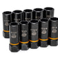 Gearwrench 86071 10 Piece 1/2" Drive Bolt Biter™ Deep Extraction Socket Set