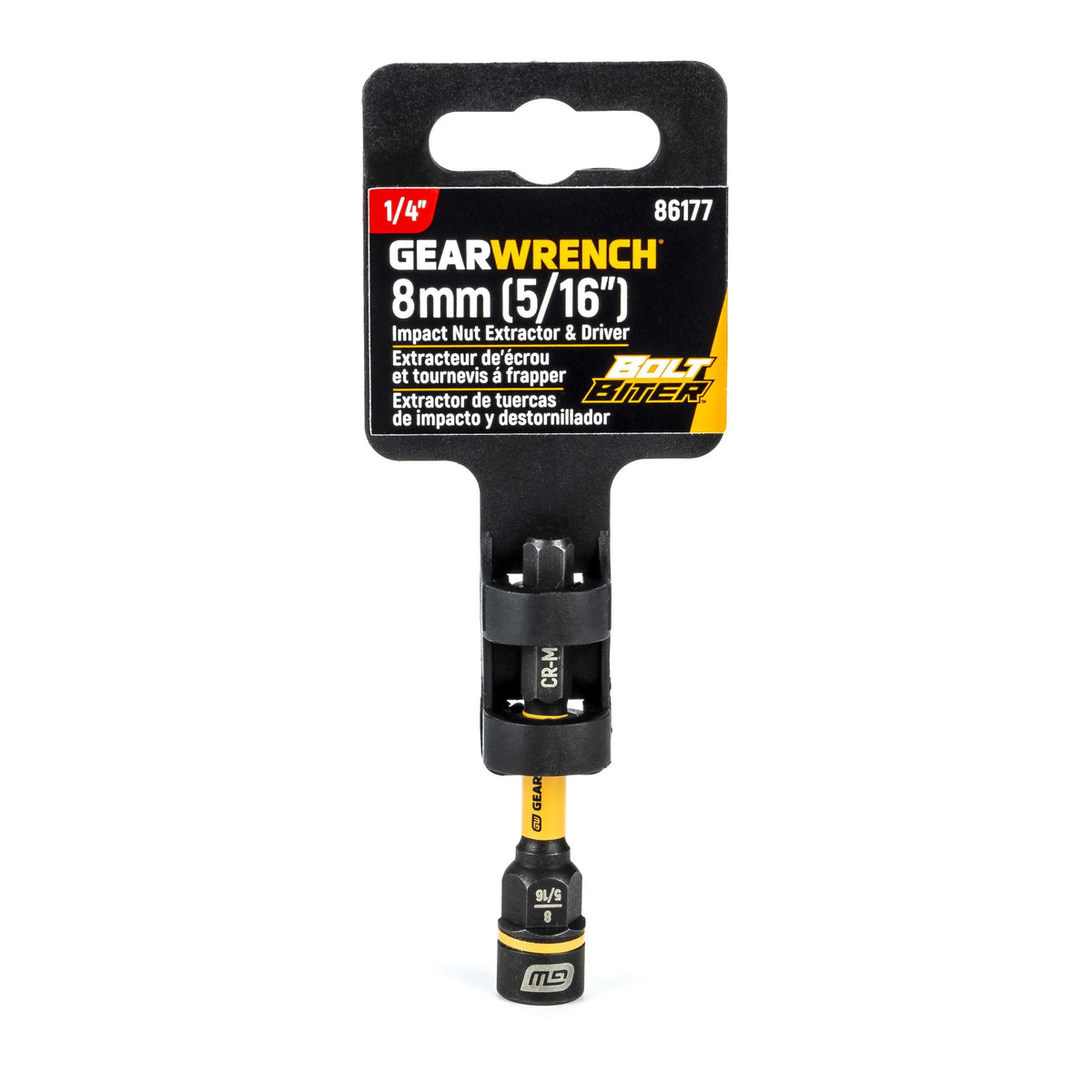 Gearwrench 86177 8mm [5/16"] Bolt Biter™ Nut Extractor & Driver