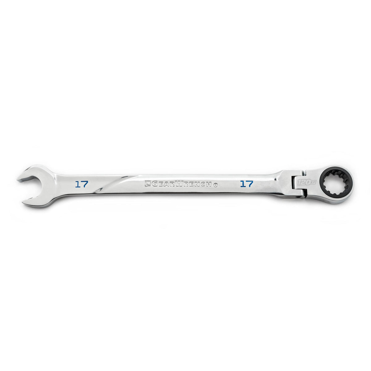 Gearwrench 86217 17mm 120XP™ Universal Spline XL Flex Head Ratcheting Combination Wrench