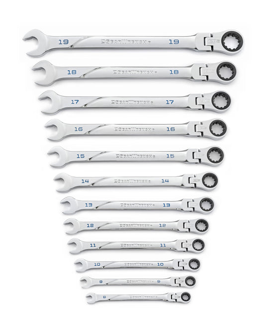 Gearwrench 86229 12 Piece 120XP™ Universal Spline XL Flex Head Ratcheting Combination Metric Wrench Set