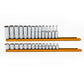 Gearwrench 86540 28 Piece 3/8" Drive 6 Point Metric Standard and Deep Socket Set