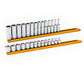 Gearwrench 86540 28 Piece 3/8" Drive 6 Point Metric Standard and Deep Socket Set