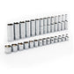 Gearwrench 86540 28 Piece 3/8" Drive 6 Point Metric Standard and Deep Socket Set