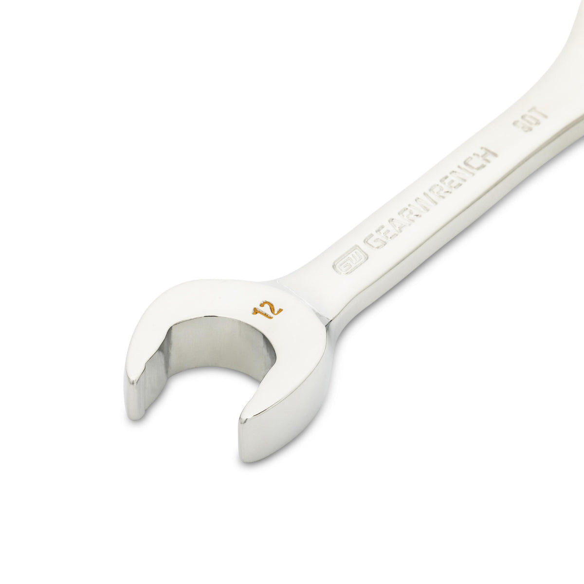 Gearwrench 86842 12mm 90-Tooth 12 Point Stubby Combination Ratcheting Wrench