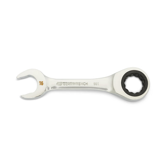 Gearwrench 86846 16mm 90-Tooth 12 Point Stubby Combination Ratcheting Wrench