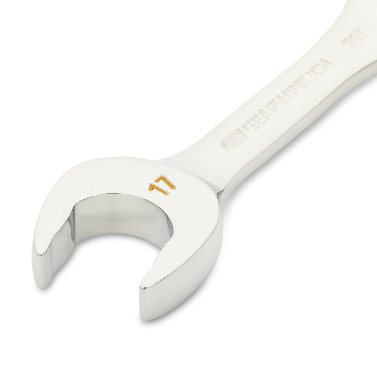 Gearwrench 86847 17mm 90-Tooth 12 Point Stubby Combination Ratcheting Wrench