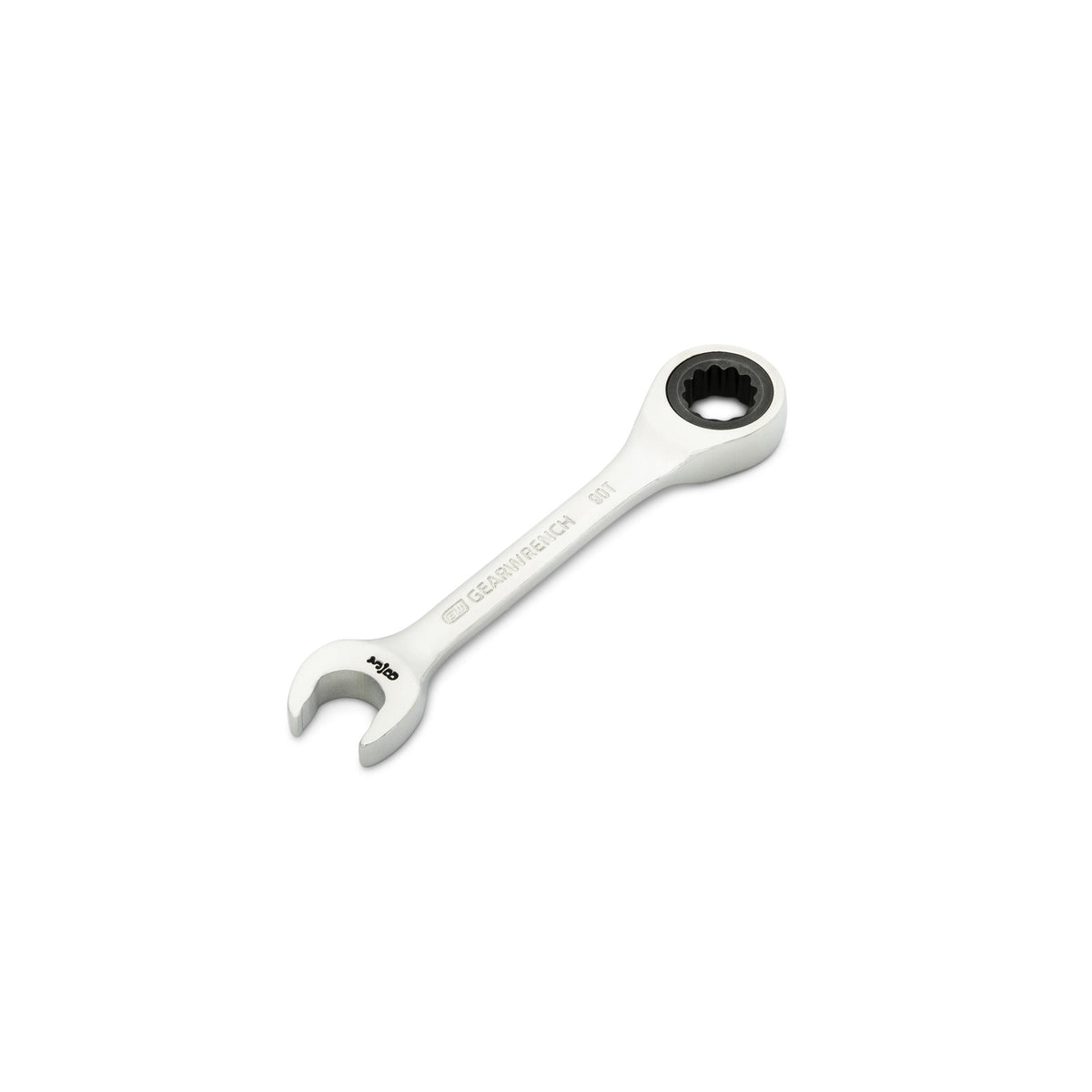 Gearwrench 86851 3/8" 90-Tooth 12 Point Stubby Combination Ratcheting Wrench
