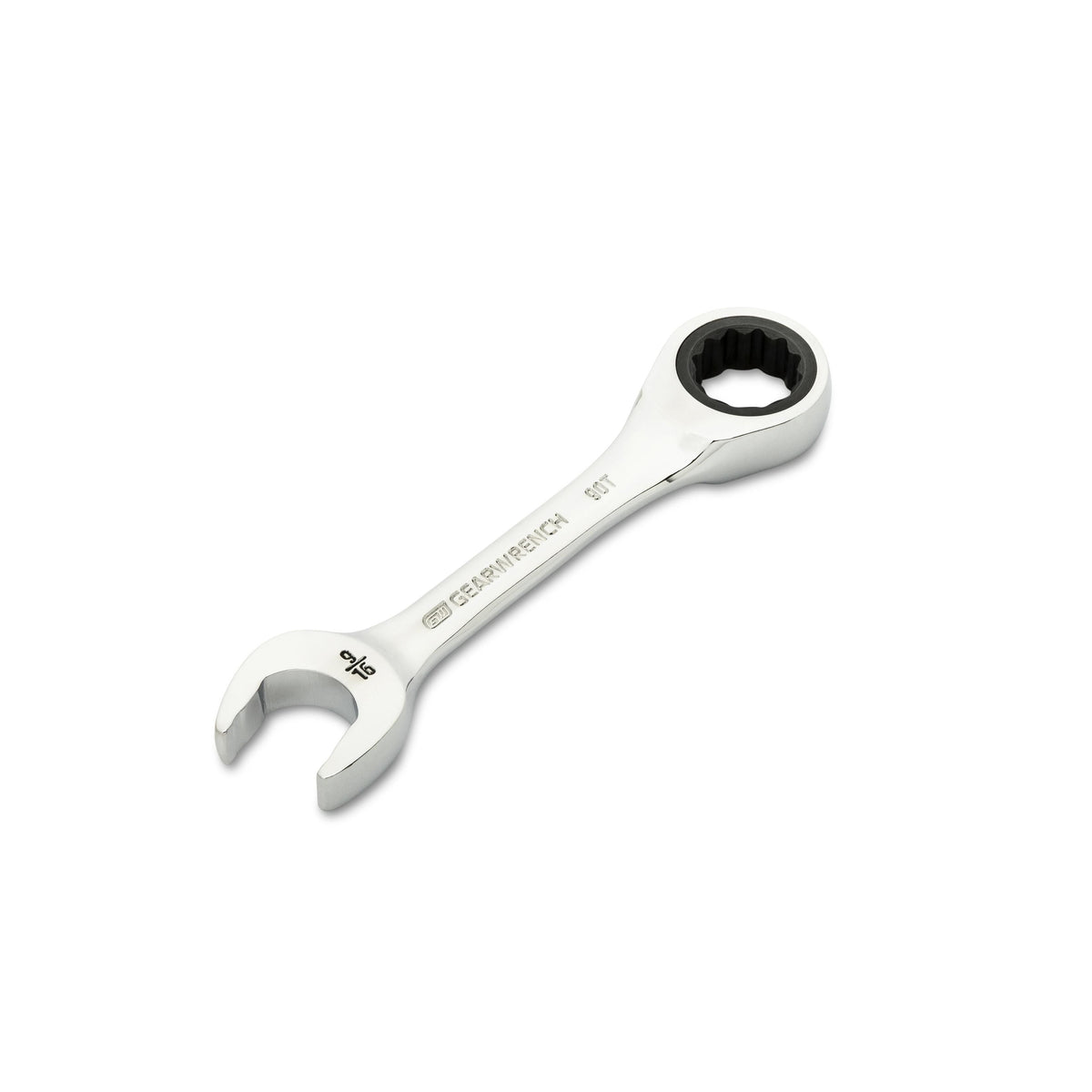 Gearwrench 86854 9/16" 90-Tooth 12 Point Stubby Combination Ratcheting Wrench