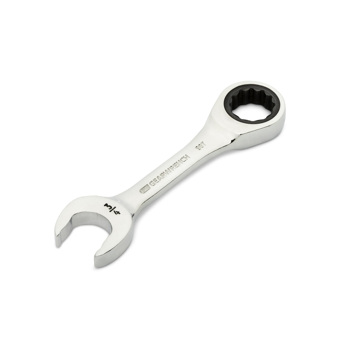 Gearwrench 86857 3/4" 90-Tooth 12 Point Stubby Combination Ratcheting Wrench
