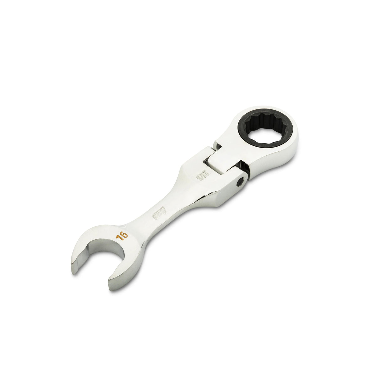 Gearwrench 86866 16mm 90-Tooth 12 Point Stubby Flex Combination Ratcheting Wrench