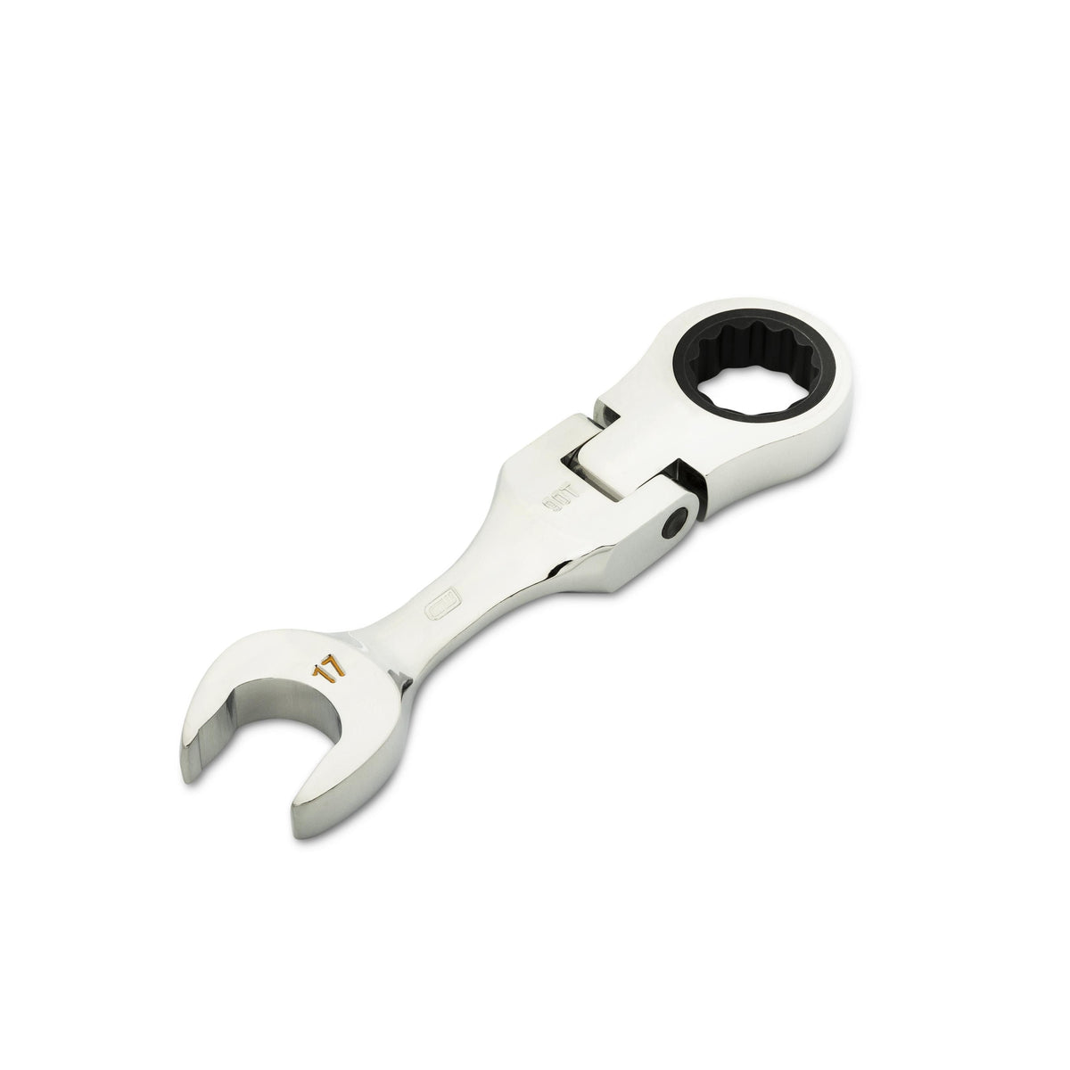 Gearwrench 86867 17mm 90-Tooth 12 Point Stubby Flex Combination Ratcheting Wrench