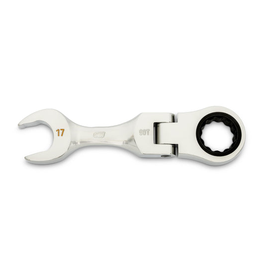 Gearwrench 86860 10mm 90-Tooth 12 Point Stubby Flex Combination Ratcheting Wrench